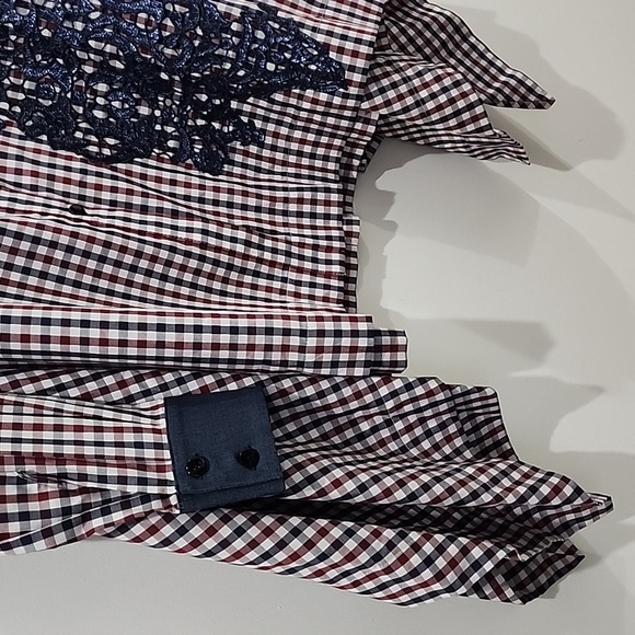 Antonio Marras Check Embellished Shirt (SZ 40) - Picture 5 of 17